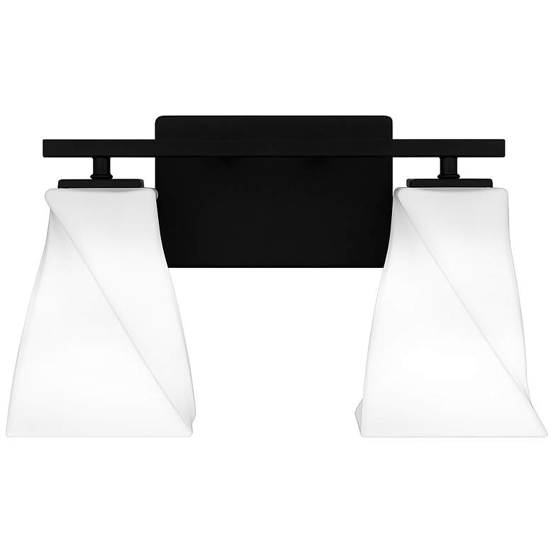 Image 2 Stetson 2-Light Matte Black Bath Light