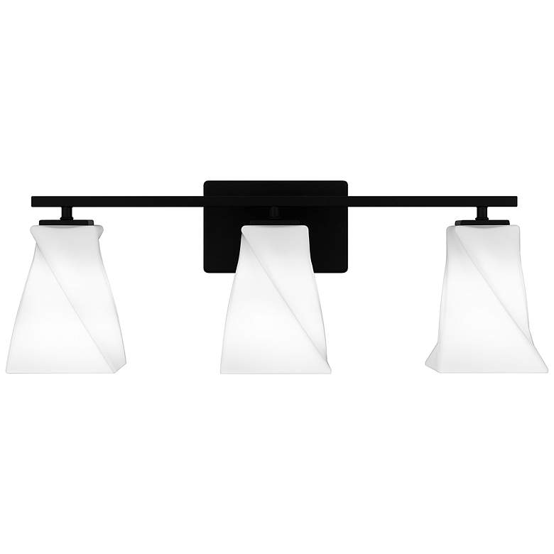 Image 2 Stetson 3-Light Matte Black Bath Light