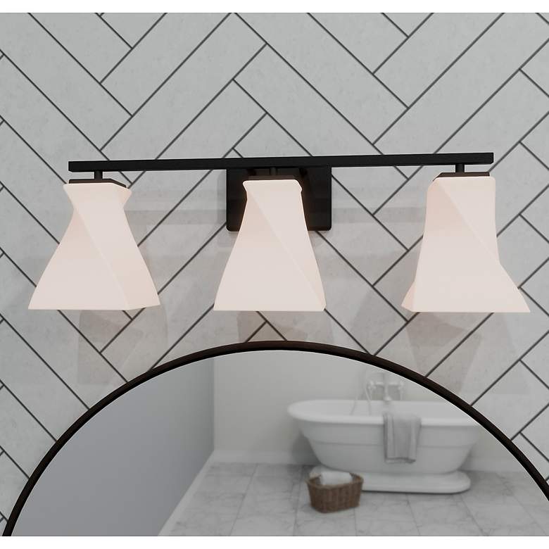 Image 1 Stetson 3-Light Matte Black Bath Light