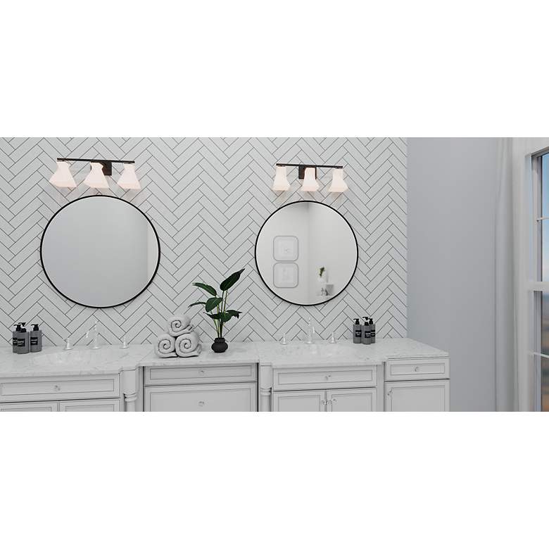 Image 6 Stetson 3-Light Matte Black Bath Light more views