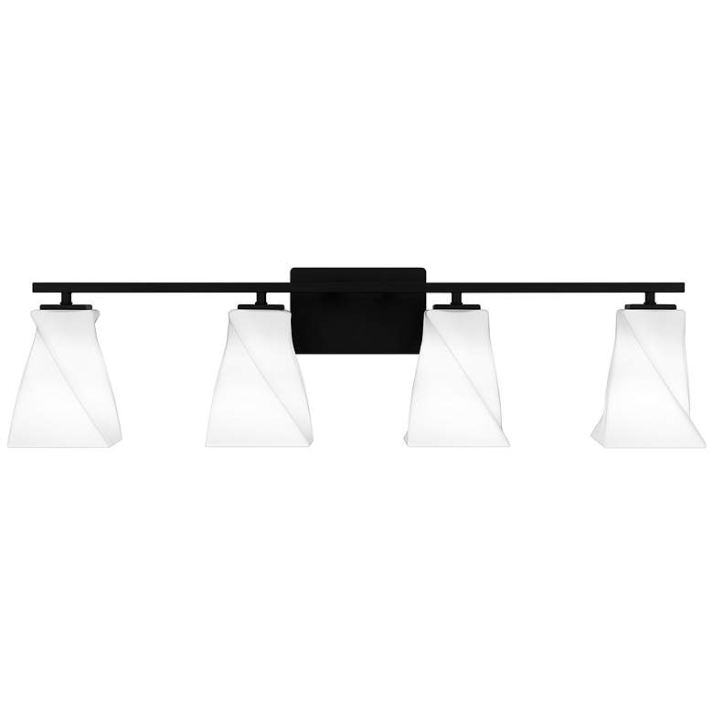 Image 2 Stetson 4-Light Matte Black Bath Light