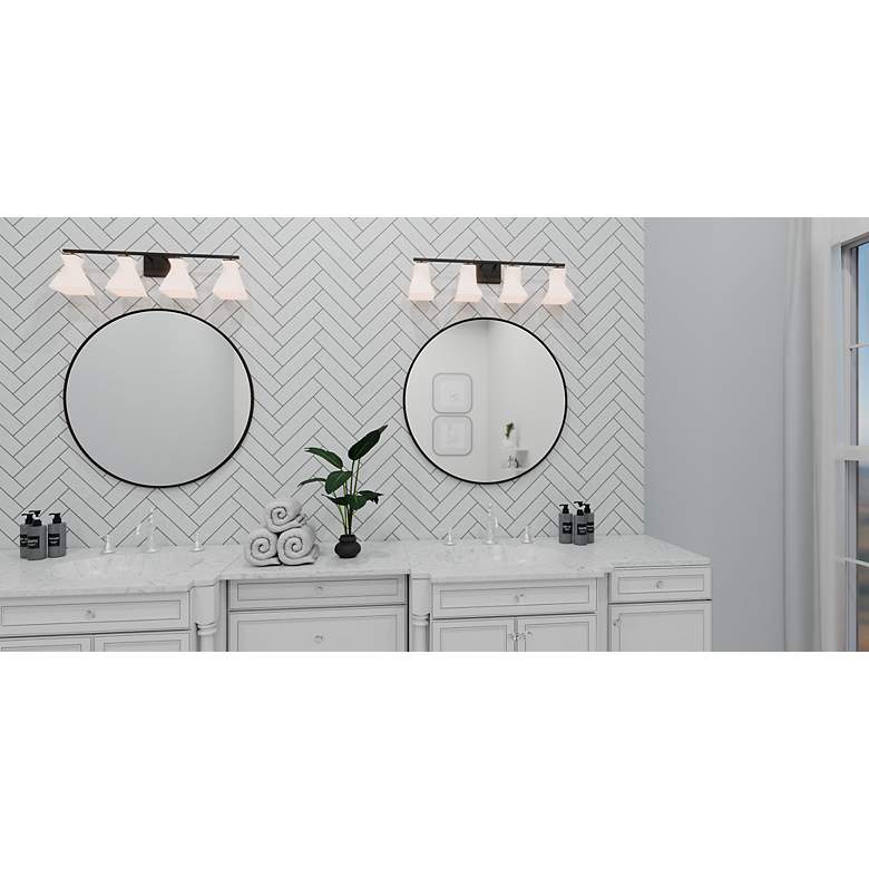 Image 6 Stetson 4-Light Matte Black Bath Light more views