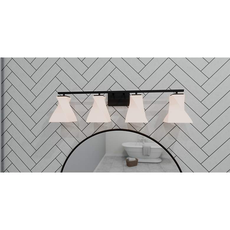 Image 7 Stetson 4-Light Matte Black Bath Light more views