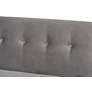 Thumbnail3 of Stewart Gray Velvet Fabric Tufted Corner Benches Set of 2 more views