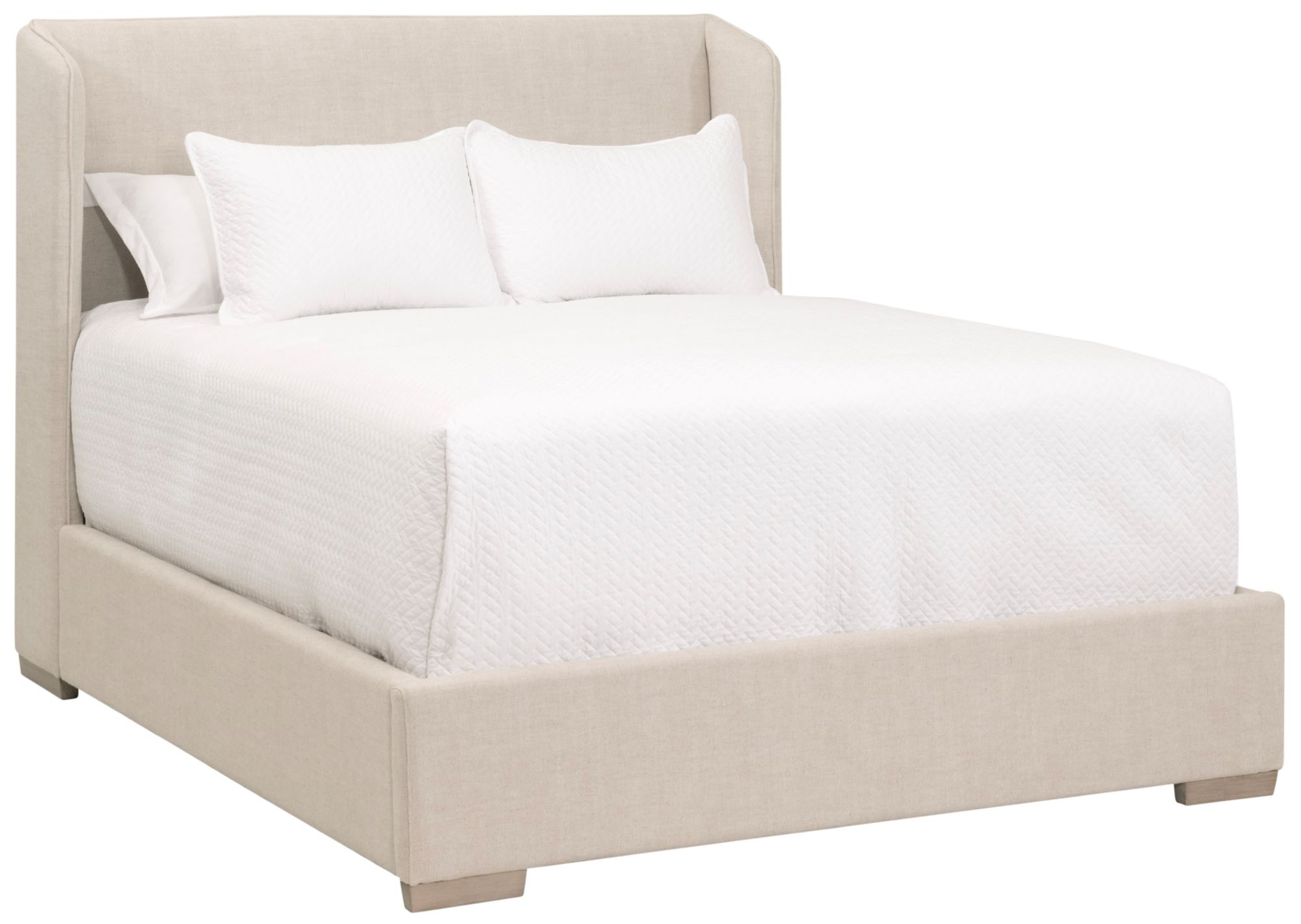 Image 2 Stewart Queen Bed, Bisque, Natural Gray Oak more views