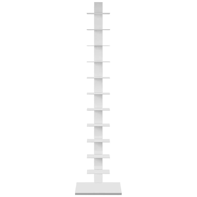 Image 4 Stewartby Spine 15 3/4" Wide White 12-Shelf Tower Shelf more views