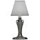 Stiffel 10 1/2" High Charcoal Metal Accent Table Lamp
