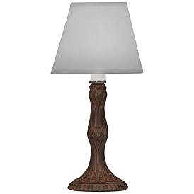 Image1 of Stiffel 10 1/2" High Rust Metal Accent Table Lamp