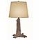 Stiffel 22" High Rust Bronze Finish Rustic Tree Stump Table Lamp