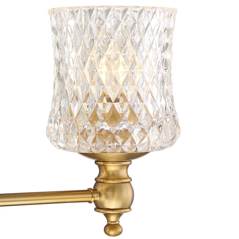 Image 3 Stiffel 23 1/4" Wide Romanov Warm Brass 3-Light Wall Light more views