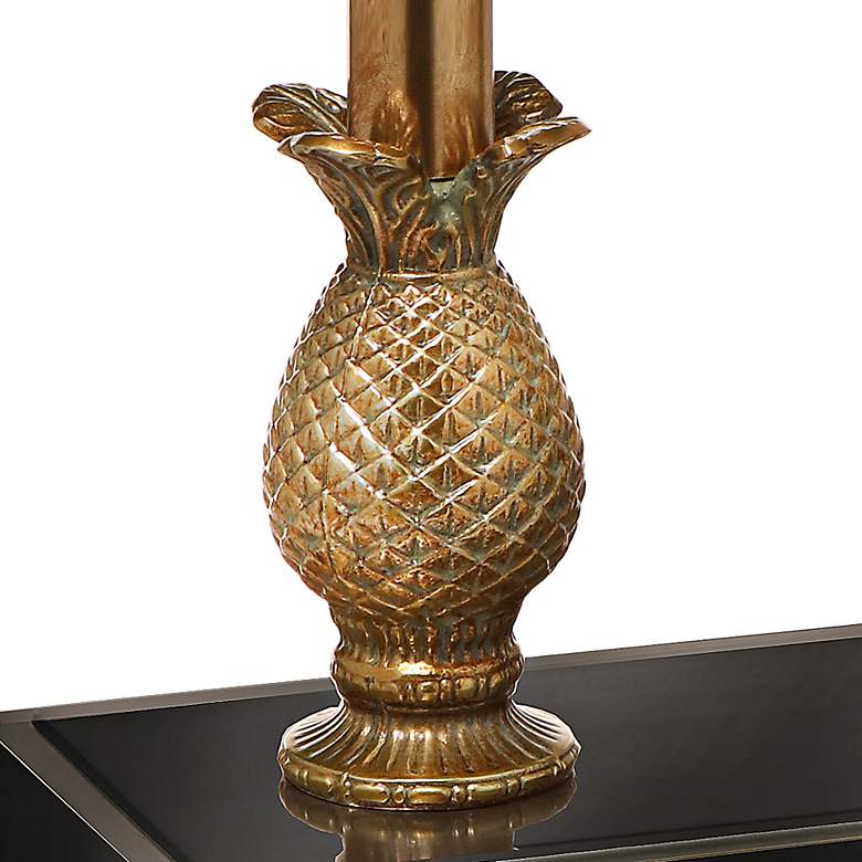 Image 4 Stiffel 23" High Brass and Black USB Port and Outlet Desk Lamp more views