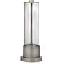 Stiffel 26 1/2" High Satin Nickel Column Accent Table Lamp