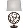 Stiffel 26" High Bronze Laser Cut Circles Metal Table Lamp