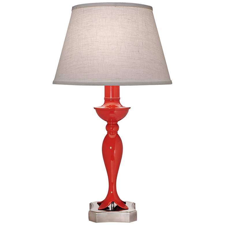 Image 1 Stiffel 27" High Contemporary Metal Glossy Red Table Lamp