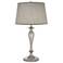Stiffel 28" High Candlestick Base Satin Nickel Contemporary Table Lamp