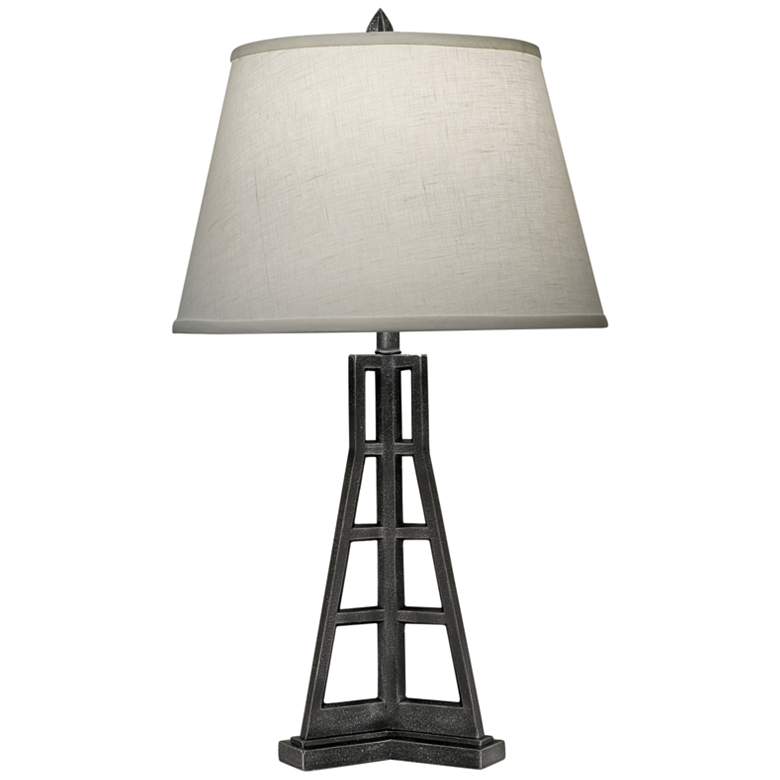 Image 1 Stiffel 28" High Charcoal Metal Accent Table Lamp