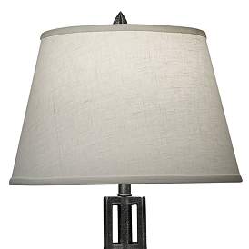 Image2 of Stiffel 28" High Charcoal Metal Accent Table Lamp more views