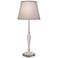 Stiffel 28" High Glossy White Metal Buffet Table Lamp