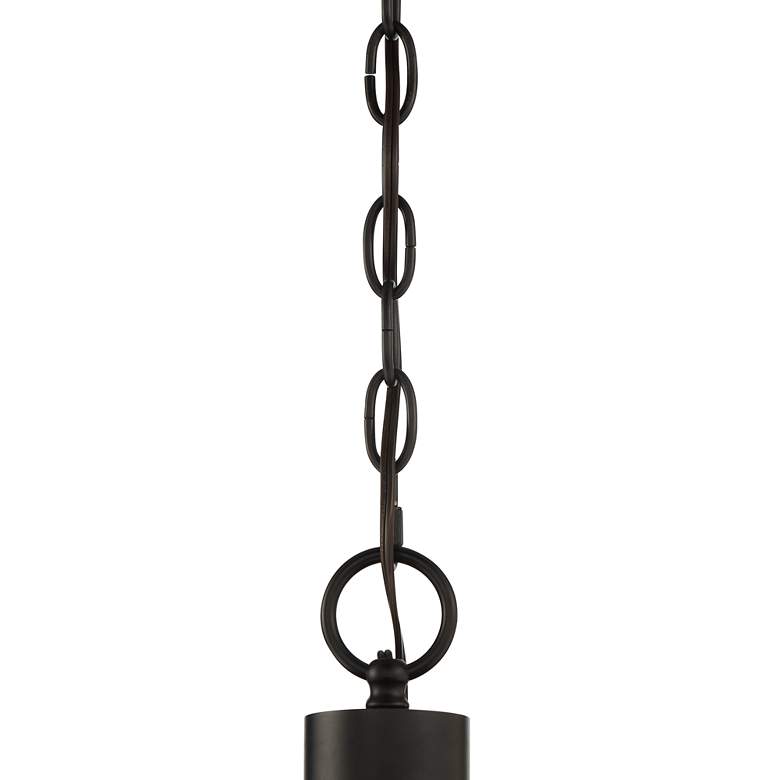 Image 4 Stiffel 29 1/2" Wide Kiva Black Wood 8-Light Wagon Wheel Chandelier more views