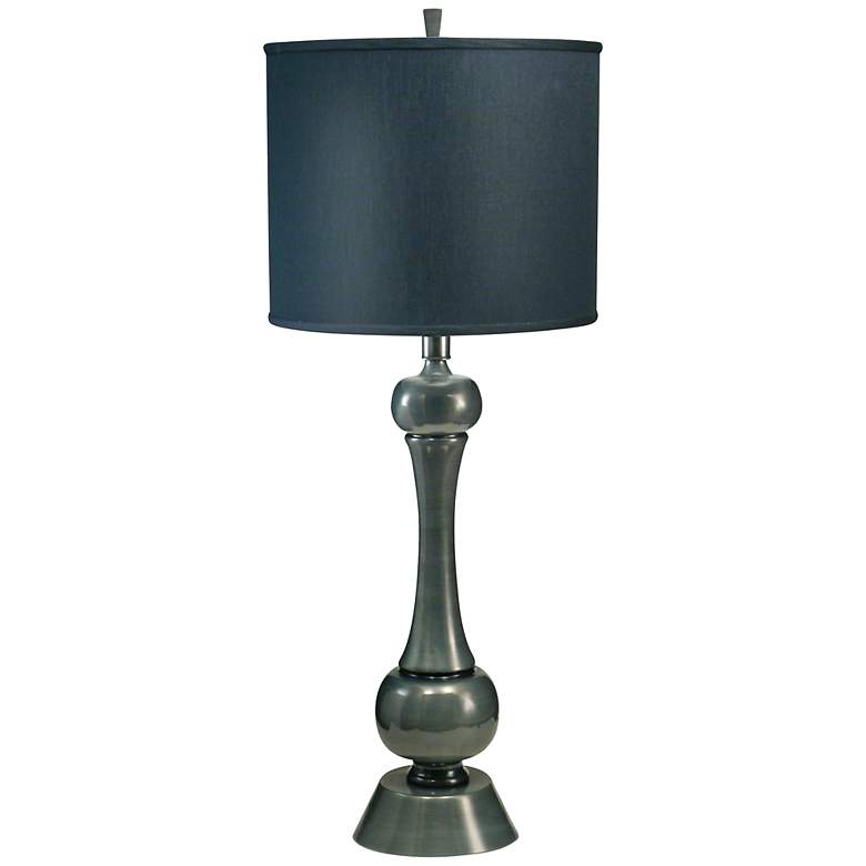 Image 1 Stiffel 29" High Black Shadow Gun Metal Finish Table Lamp