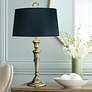 1_Stiffel 29" High Traditional Opaque Black Burnished Brass Table Lamp