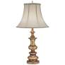 2_Stiffel 31" Ivory Shadow Shade Traditional Candlestick Table Lamp