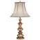 Stiffel 31" Ivory Shadow Shade Traditional Candlestick Table Lamp