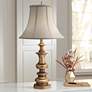 Stiffel 31" Ivory Shadow Shade Traditional Candlestick Table Lamp