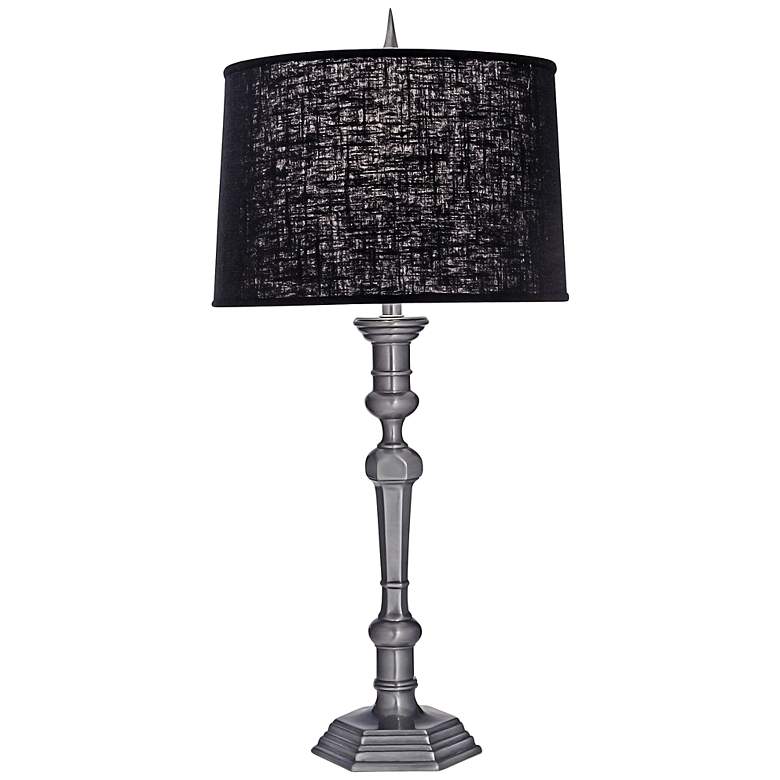 Image 1 Stiffel 32" High Classic Gunmetal And Chelsea Black Table Lamp