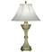 Stiffel 32" High Traditional Handcrafted Satin Brass Table Lamp