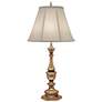 Stiffel 33" Ivory And Antique Brass Traditional Table Lamp