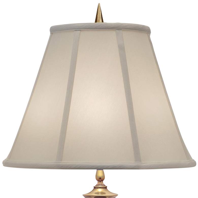 Image 3 Stiffel 33" Ivory And Antique Brass Traditional Table Lamp more views
