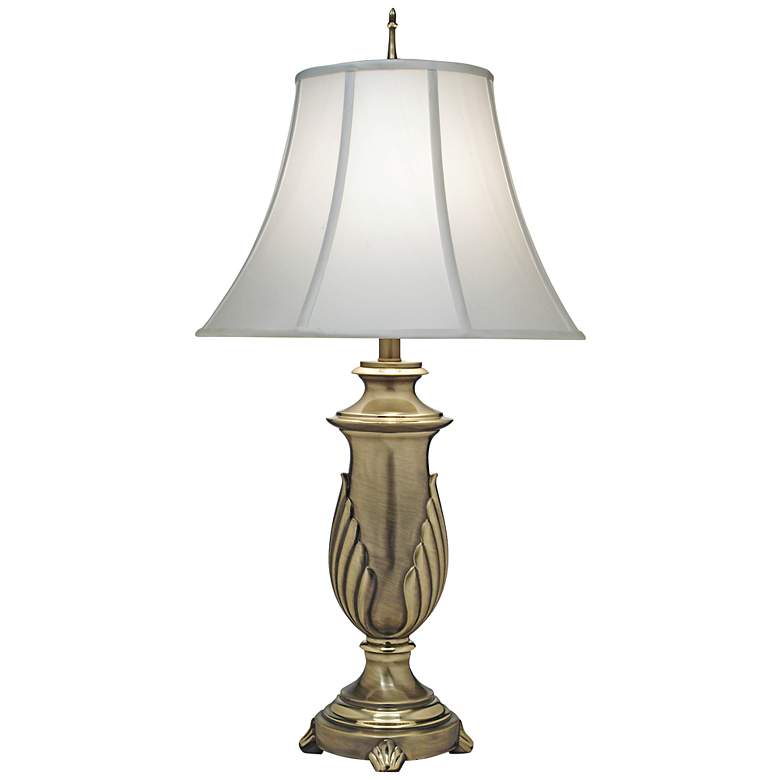 Image 1 Stiffel 33" Traditional Florentine Brass Table Lamp