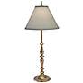 Stiffel 34" Antique Brass Finish Candlestick Table Lamp