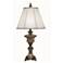 Stiffel 34" High Vintage Silver and Gold Urn Table Lamp