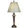Stiffel 34" Pleated Shade Roman Bronze Traditional Table Lamp