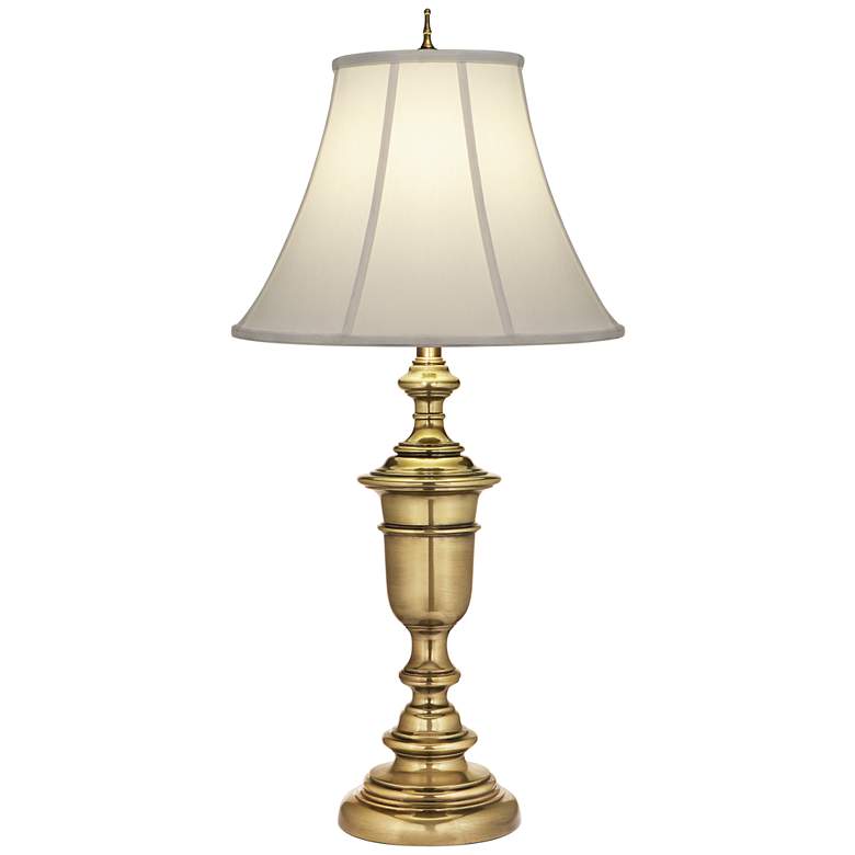 Image 1 Stiffel 34 inch Traditional Burnished Brass Table Lamp