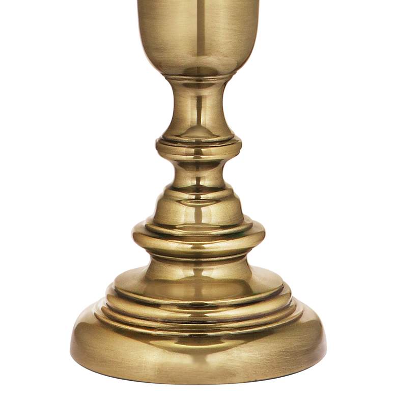 Image 3 Stiffel 34" Traditional Burnished Brass Table Lamp more views
