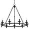 Stiffel 35" Wide Hartley Black Finish 9-Light Chandelier