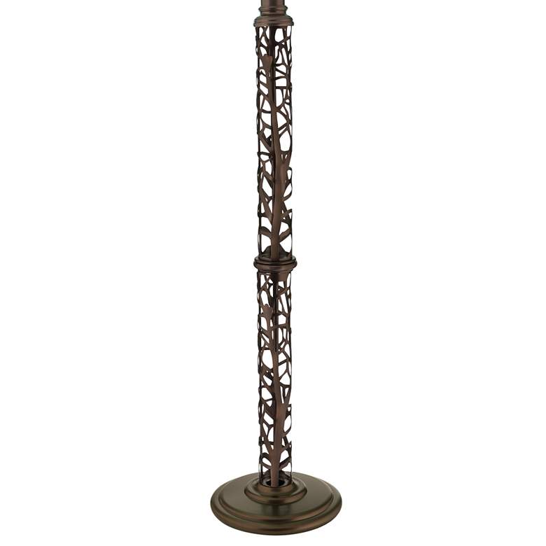 Image 4 Stiffel 61" Oxidized Bronze Metal Column Floor Lamp more views