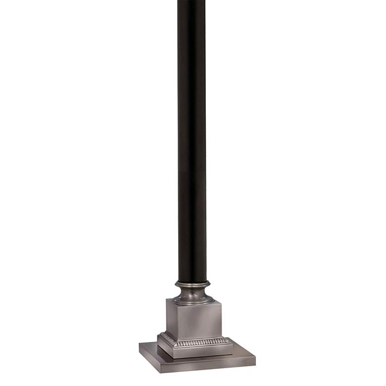 Image 4 Stiffel 63 inch High Antique Nickel Metal Column Floor Lamp more views