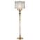 Stiffel 63" High Traditional Burnished Brass 4-Light Metal Floor Lamp
