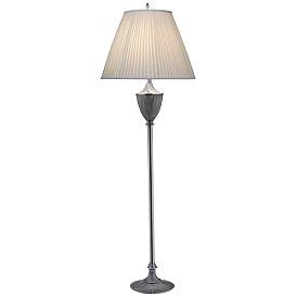 Image1 of Stiffel 65" High Urn Style Pewter Traditional Floor Lamp