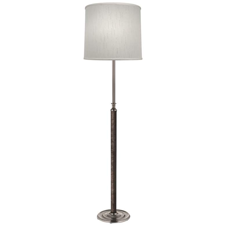 Image 2 Stiffel 65 inch Modern Satin Nickel Metal Stem Floor Lamp