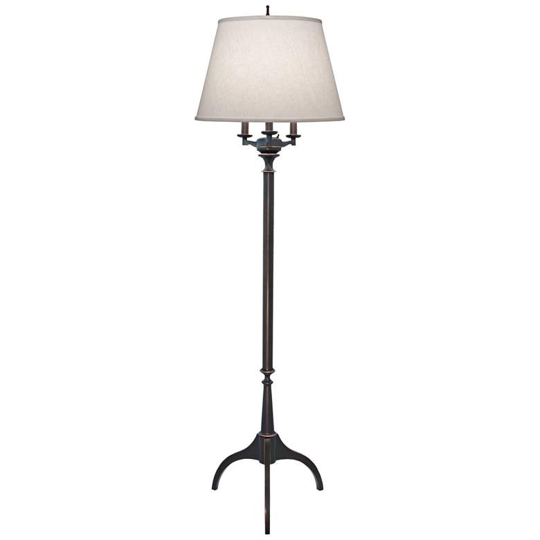 Image 2 Stiffel 67 inch High Oxidized Bronze 4-Light Tripod Metal Floor Lamp