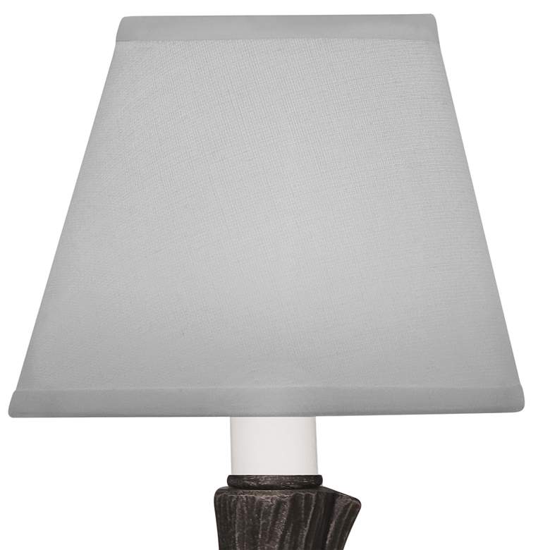 Image 2 Stiffel 9 1/2" High Organic Tree Trunk Rust Metal Accent Table Lamp more views
