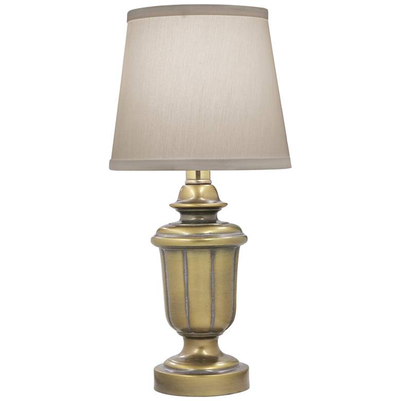 Image 1 Stiffel Andrena 16" High Artisan Brass Traditional Accent Table Lamp