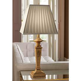Image1 of Stiffel Angelica 32" Traditional Column French Gold Table Lamp