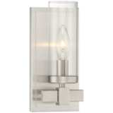 Stiffel Aron 10 3/4&quot; High Brushed Nickel 1-Light Wall Sconce