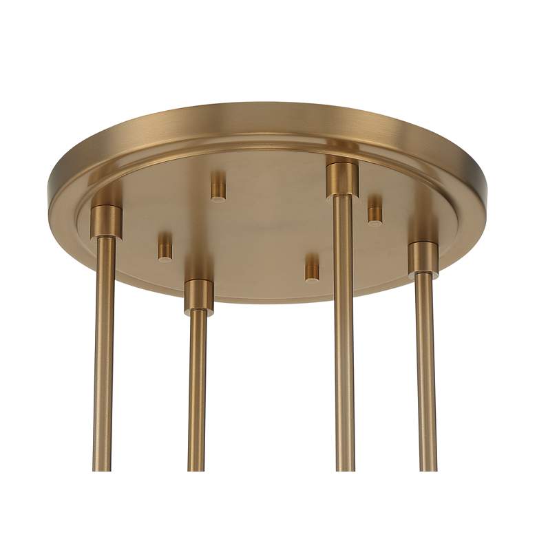 Image 3 Stiffel Aron 60" Wide 18-Light Modern Brass Finish Ring Chandelier more views